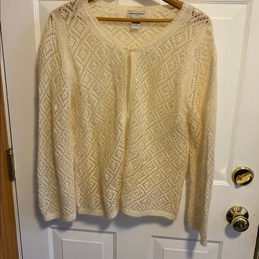 Gorgeous mohair blend Banana Republic cardigan